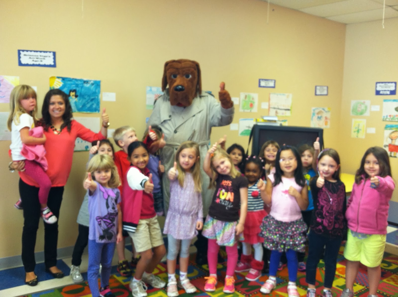 Kindergarten at Kiddie Academy of Totowa Stranger Safety with McGruff!