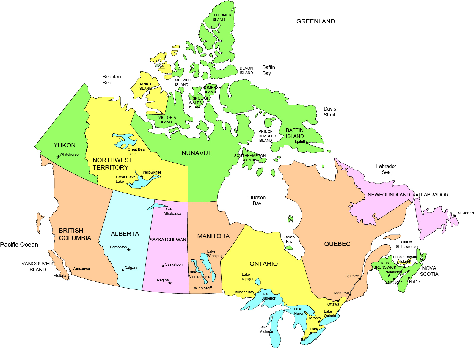 clipart canada map - photo #22