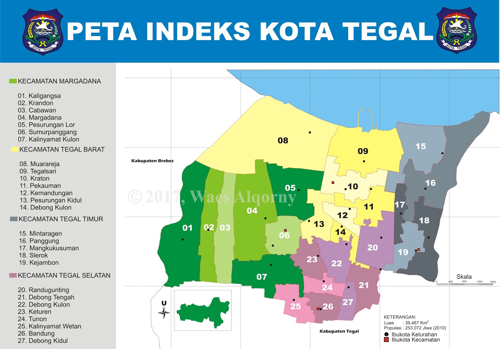 peta wisata Guci Tegal