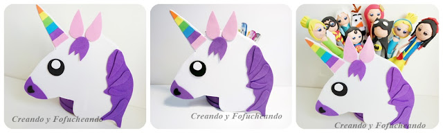 portalápices-reciclado-de-unicornio-con-cartón-y-goma-eva-collage-creandoyfofucheando