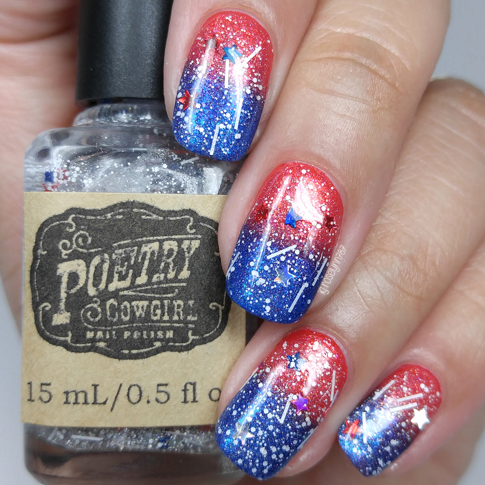 Poetry Cow Nail Polish Stars Stripes Trio 4th Of July Poetry Cow Nail Polish Stars Stripes