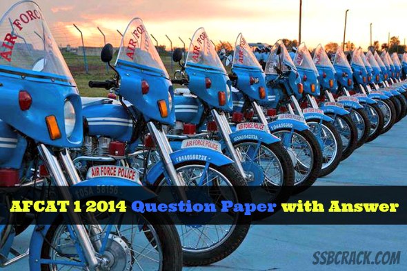 AFCAT 1 2014 Question Paper with Answer