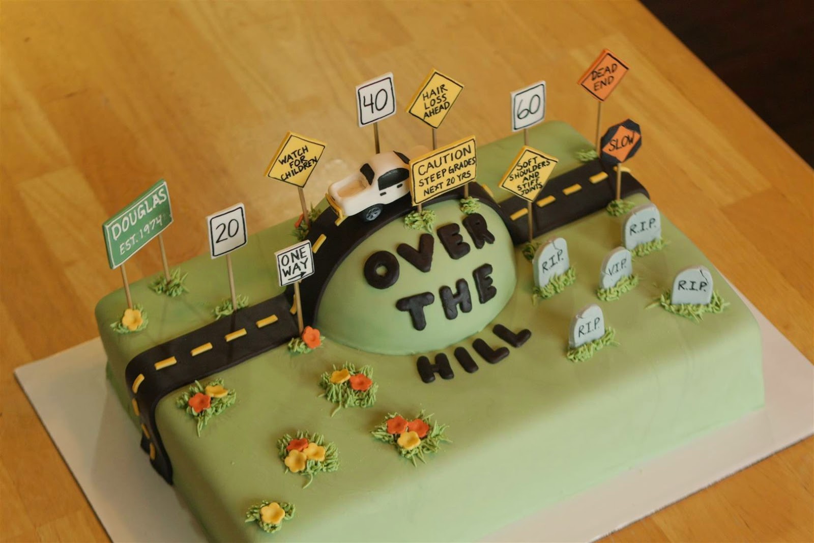 Patty Cakes Bakery: Over the Hill Birthday Cake