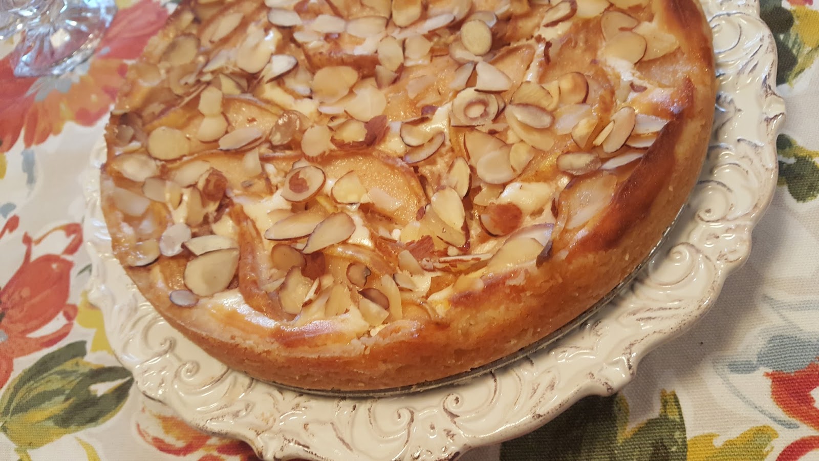 Cook with Sara Almond Pear Cream Cheese Tart