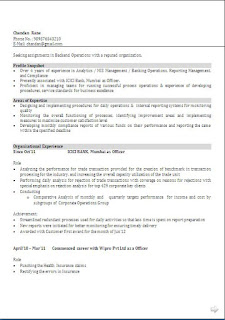 Resume Format Word File Download