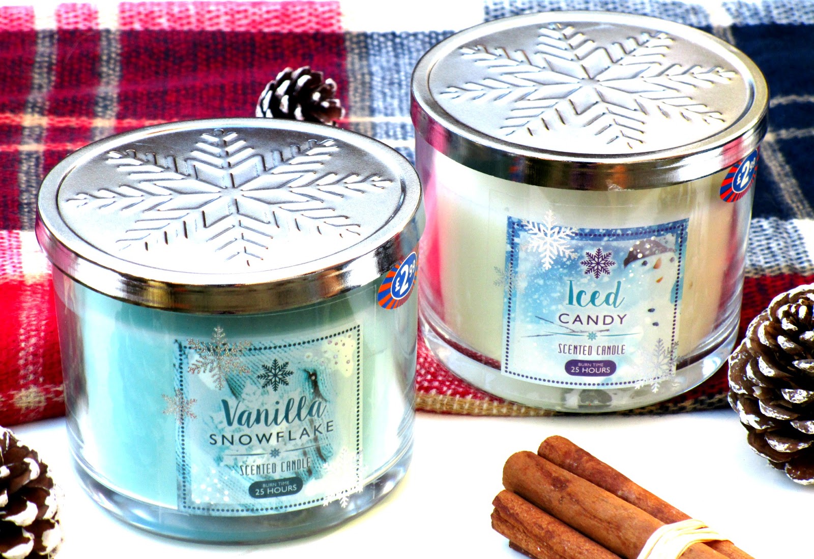 Blogmas Day 3 £3 B&M Christmas Candles Reviewed