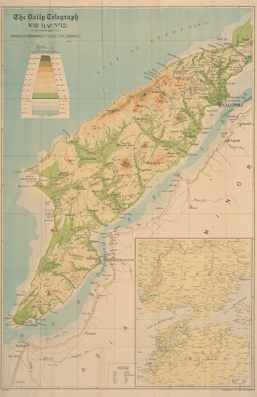 Maps of Gallipoli