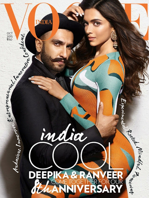 Actress, Model @ Deepika Padukone, Ranveer Singh pose for Vogue India, October 2015 