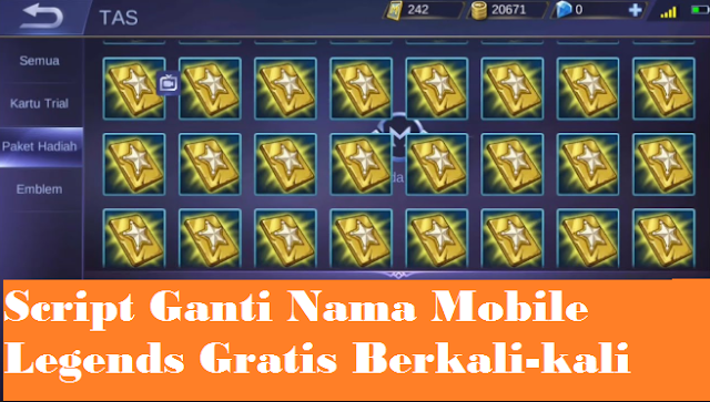How to change Mobile Legends name for free with no diamond script How to change Mobile Legends name for free with no diamond script
