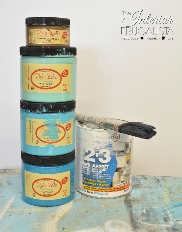 Paint Products for Bentwood Pedestal Table Makeover