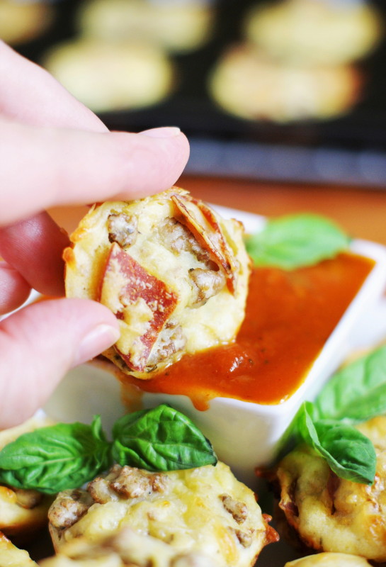 BiteSized Pepperoni & Sausage Pizza Puffs The Kitchen is My Playground