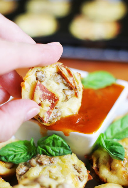 Must-Make Easy Recipes for Game Day! - Pepperoni & Sausage Pizza Puffs image