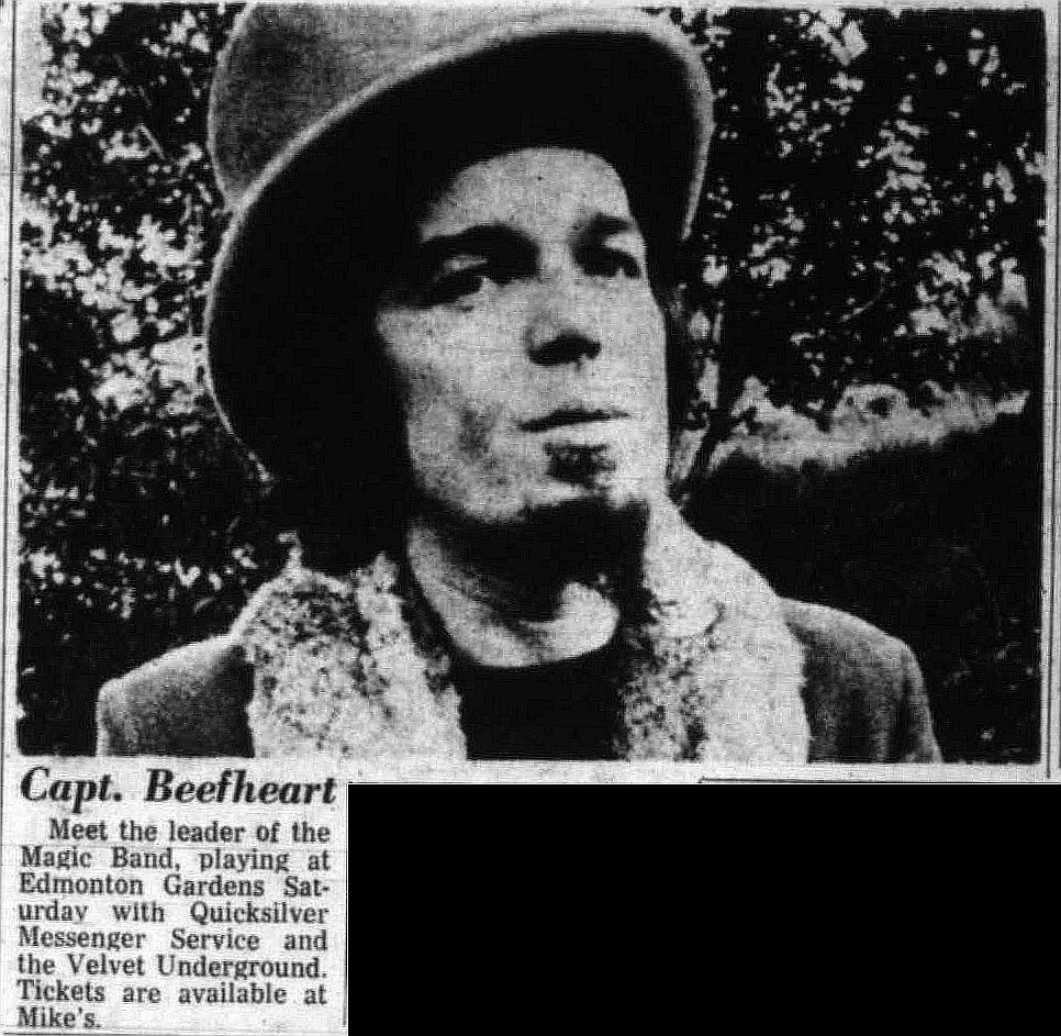 Vintage Edmonton Quicksliver/Captain Beefheart & The Magic Band/The