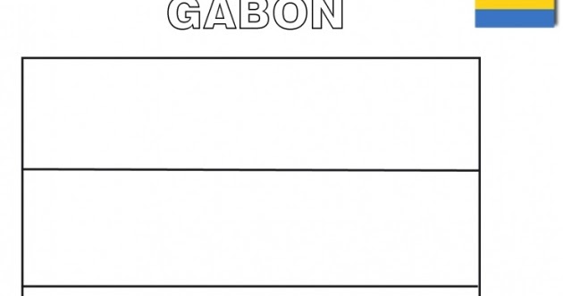Geography Blog: Flag of Gabon coloring page