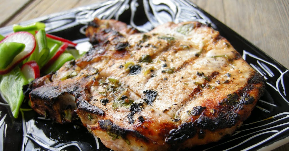 The Pink Cowgirl: Marinated Grilled Chops