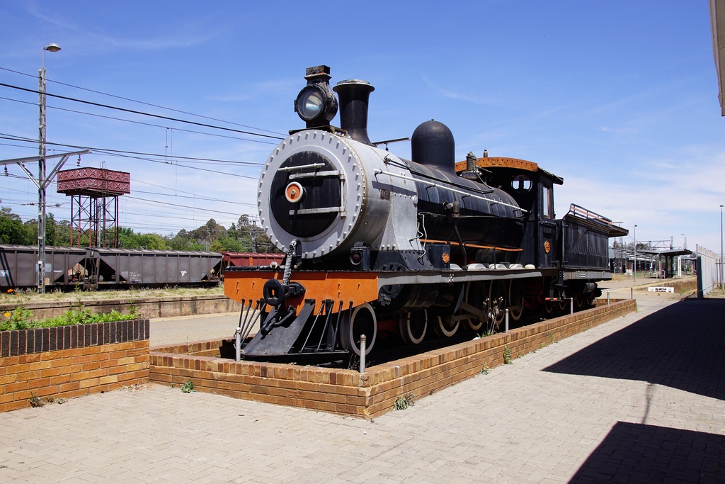old STEAM in South Africa Klerksdorp Station SAR Class 7
