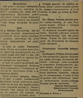 gazeta poranna 2 grosze 11.12.1922