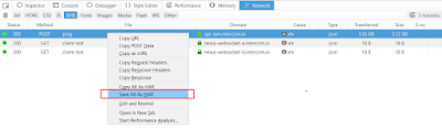 Export Network Developer Tool To Excel