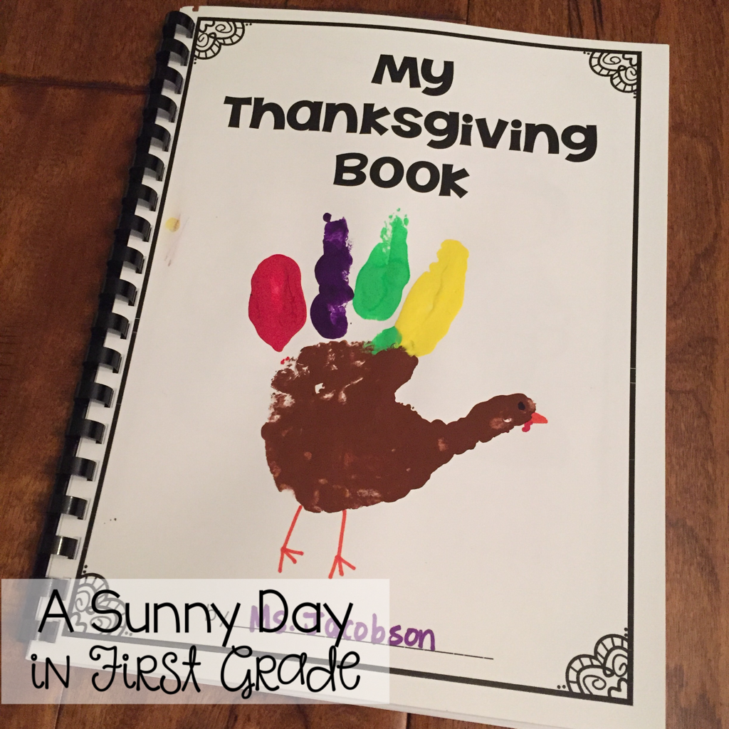 Thanksgiving Book {freebie!} | A Sunny Day in First Grade