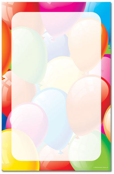 free clip art borders balloons - photo #47