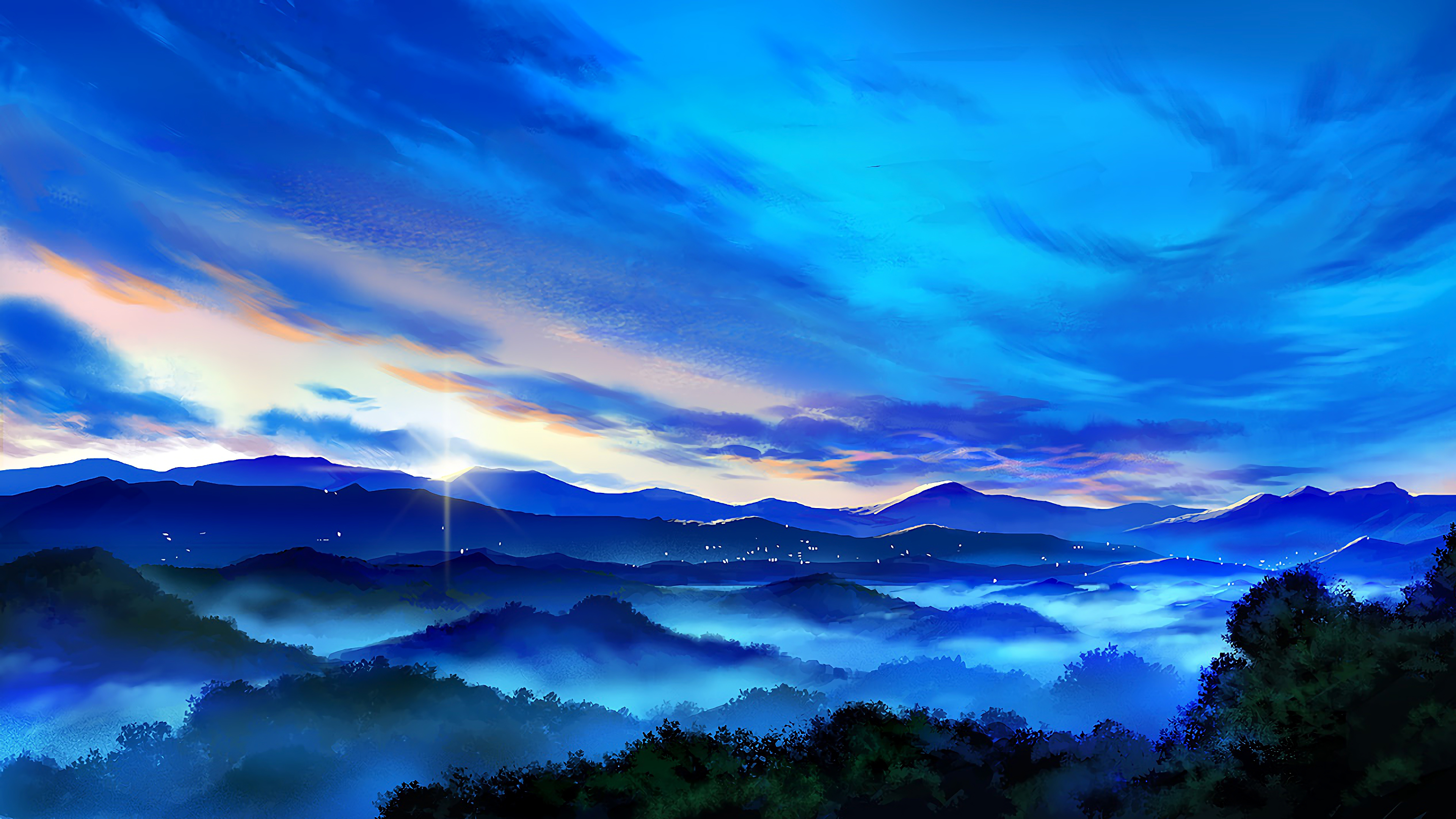 hd anime landscape wallpaper
