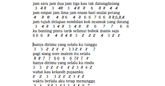 Not Angka Pianika Lagu Tarik Selimut Chord Gitar Pianika