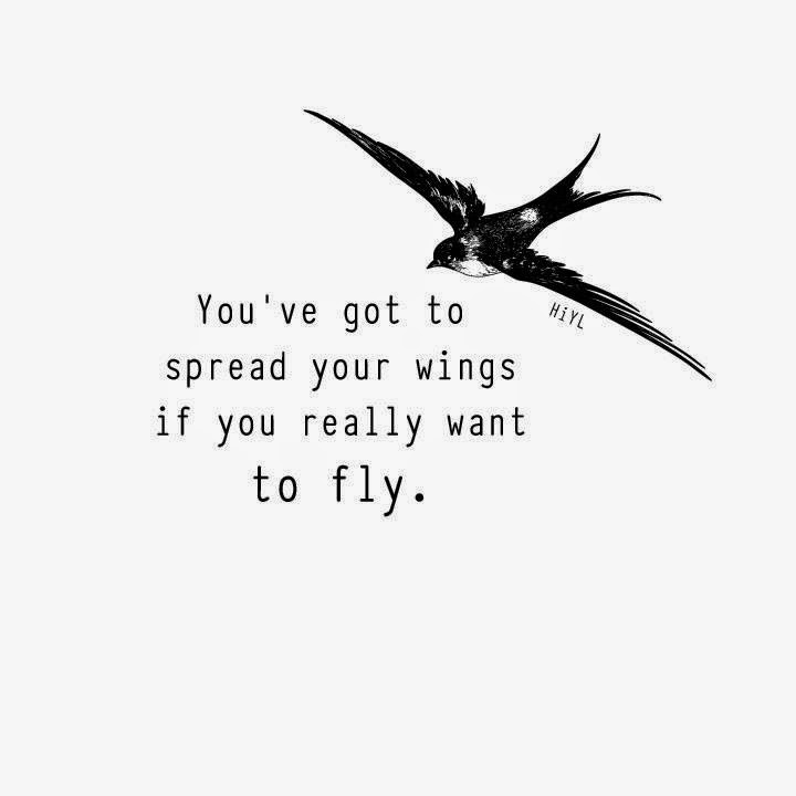 Quotes & Inspiration You've got to spread your wings if you really want to fly