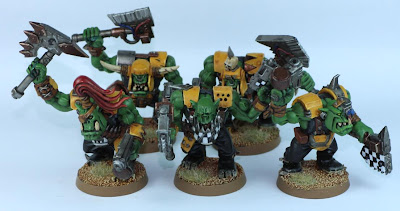 Art and Musings of a Miniature Hobbyist: Ork Nobz (AOBR) Completed