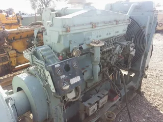 Mitsubishi, S6B MPTA, 275 KVA, Generator, 285 Kw Marine diesel engine