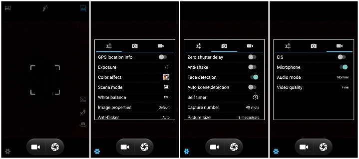 Primo GM2 review Camera Settings