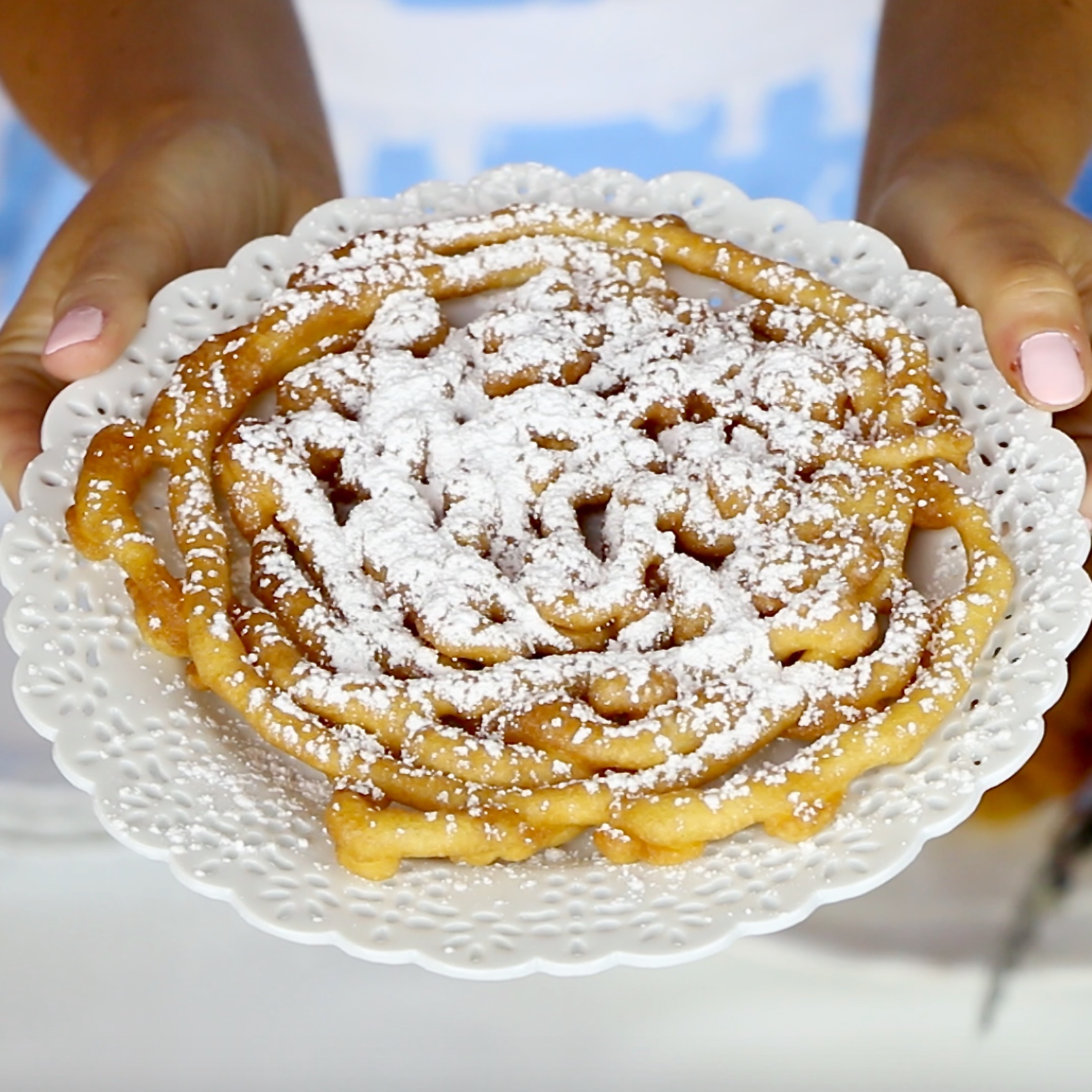 VIDEO Easy Pancake Mix Funnel Cakes The Lindsay Ann. 
