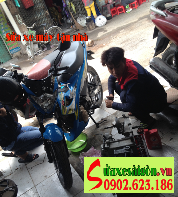 Sửa xe máy tận nhà tại quận Bình Thạnh, Tphcm