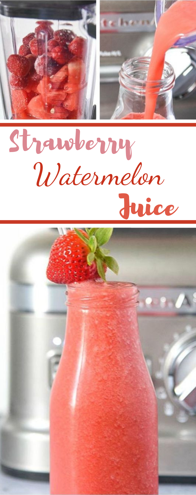 Strawberry Watermelon Juice #freshdrink #juice