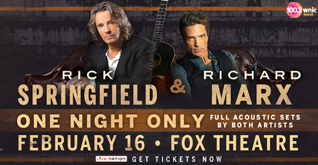 giveaway, giveaways, Rick Springfield, Richard Marx