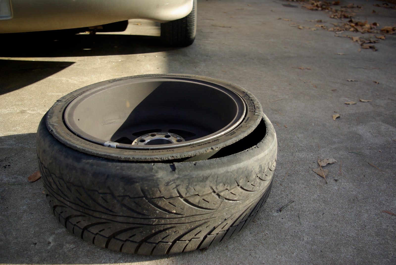 A Collection of Random Thoughts...and Pictures: Tire Explosion