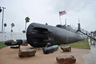 bow view of WW2 submarine