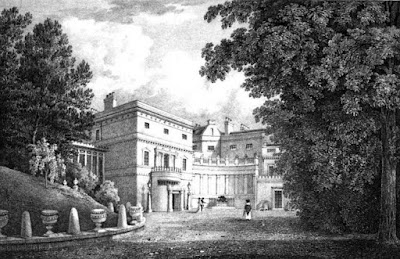Deepdene, Surrey, the seat of Thomas Hope,  from Select Illustrations of the County of Surrey by GF Prosser (1828)