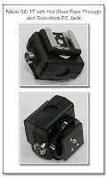 Nikon SC-17 with Dedicated Hot Shoe Pass Through and Screwlock PC Jack