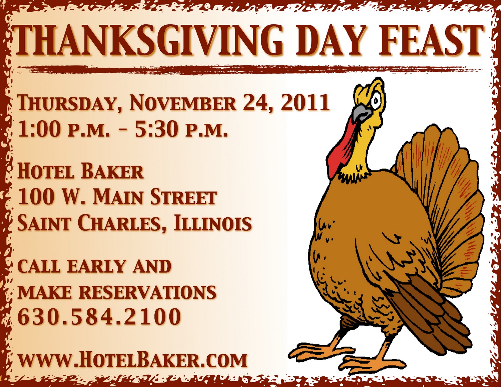 Hotel Baker Hotel Baker's Thanksgiving Day Feast