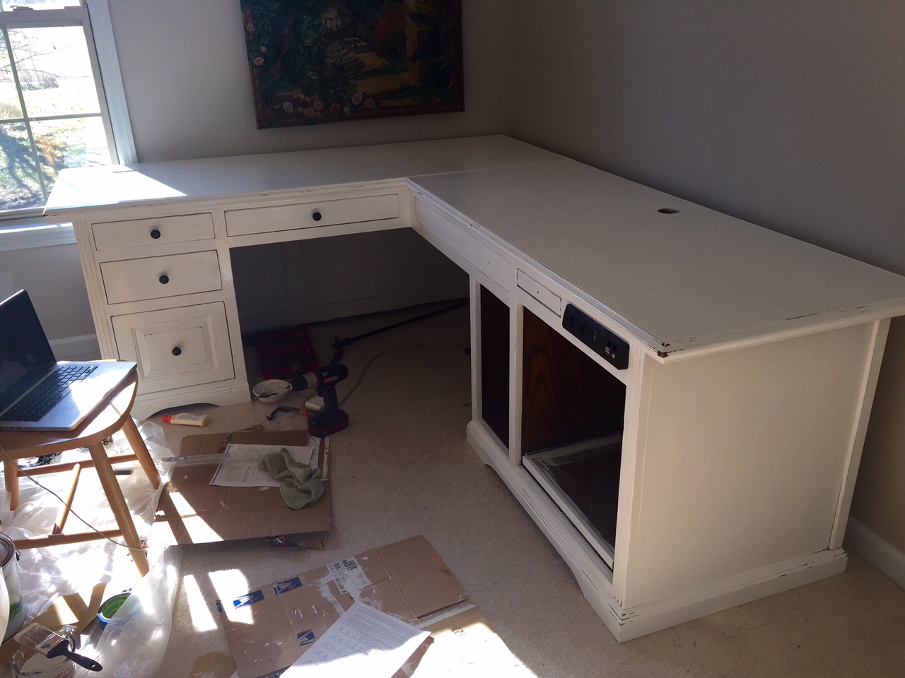 The Crafty Peacock DIY Chalk Paint Desk