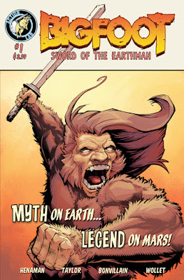 bigfoot sword of the earthman bigfoot comic book diamond previews issue one bigfoot graphic novel barbarian 