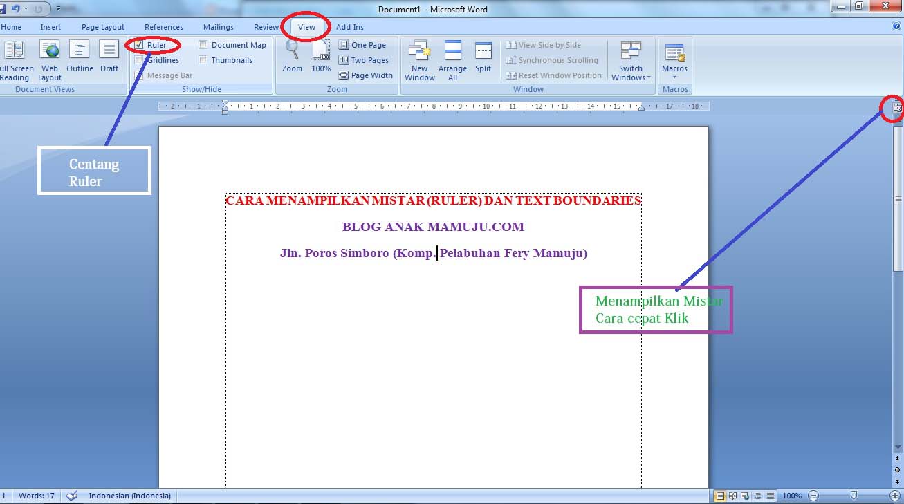 Menguasai Mistar di Microsoft Word 2007: Panduan Lengkap untuk Tata Letak Dokumen yang Presisi