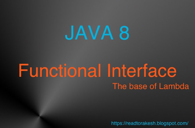 Functional Interface - Java8