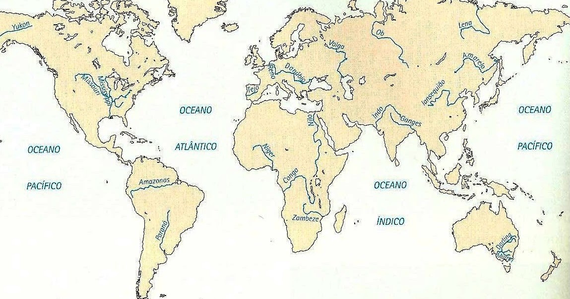netgeografiapaz Os grandes rios do mundo