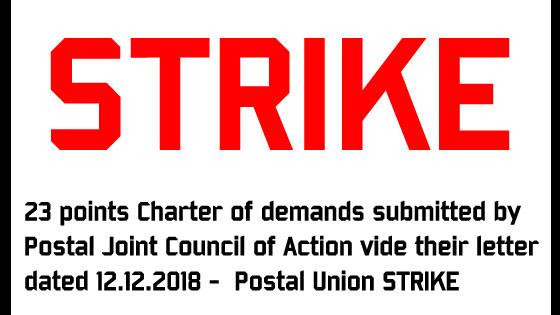 Postal Union Strike 2 days-Demands
