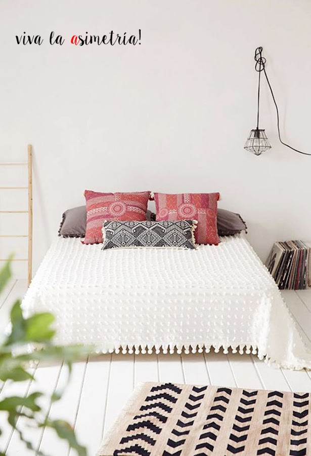 Ideas camas sin cabecero - Bed without headboard