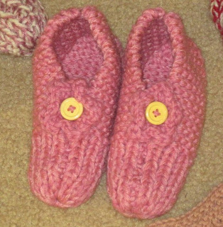 knitted slippers