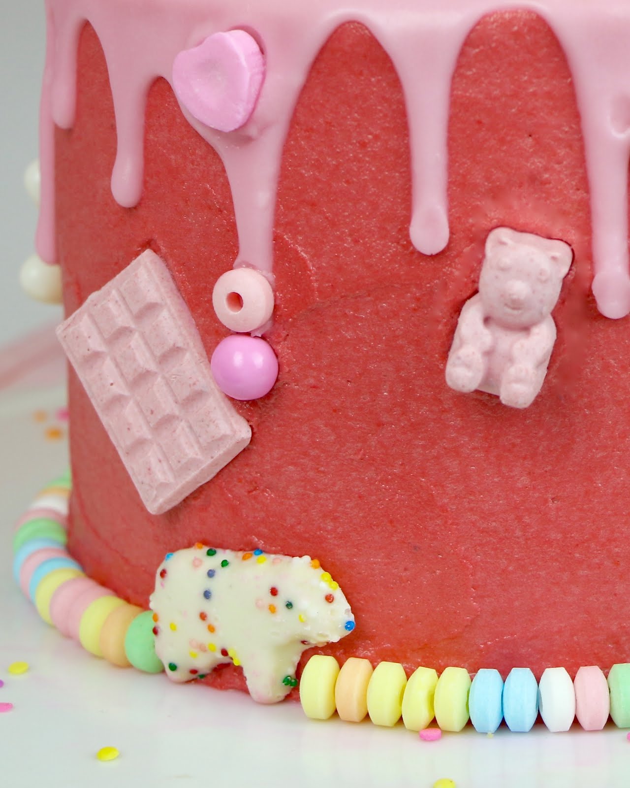 Video Ultimate No Bake Rice Krispies Treat Candy Drip Cake The