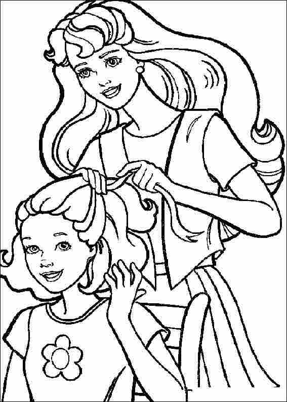 hairdresser coloring pages for kids - photo #11