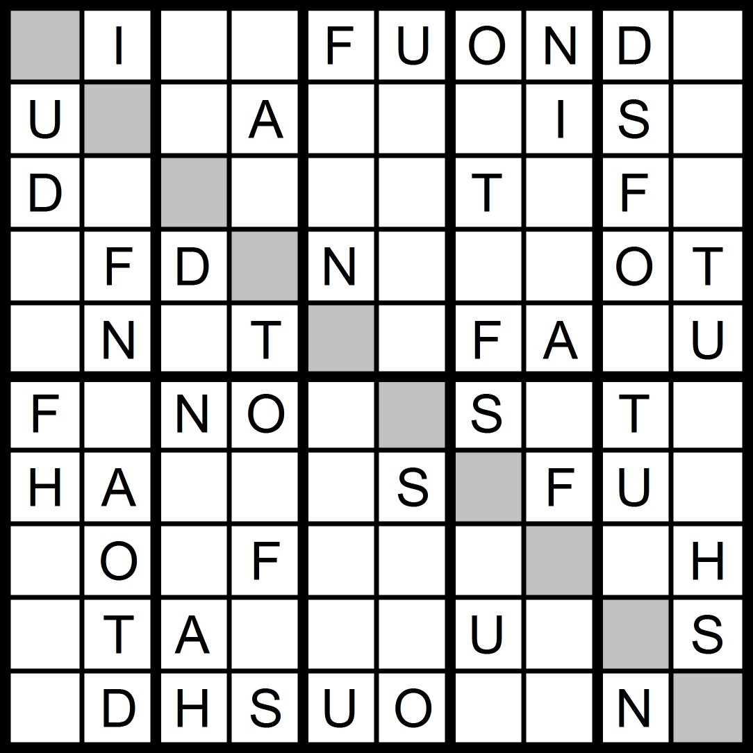 Magic Word Square New Word Sudoku Puzzle For Friday 10 2 2015